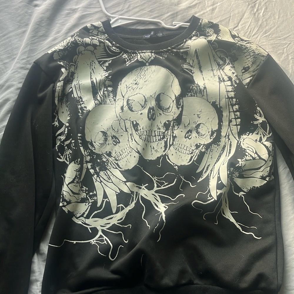 shein sweater soft material edgy grunge design